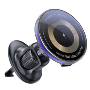 Auto holder yesido  15W Air Outlet Car MagSafe Magnetic Wireless Charging Holder Black
