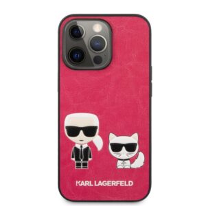 Tagakaaned Karl Lagerfeld Apple iPhone 13 Pro  Choupette PU Leather Case Fuchsia