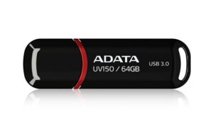 Flash drive ADATA  UV150 64 GB, USB 3.0, Black 