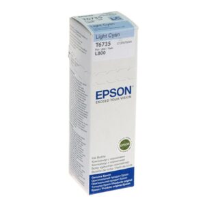Eksploatacinės medžiagos spausdintuvams EPSON  T6735 Ink bottle 70ml Ink Cartridge, Light Cyan 