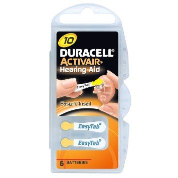 Other Computer Accessory Duracell A10/DA10/ZL10, Zinc air cells, 6 pc(s)
