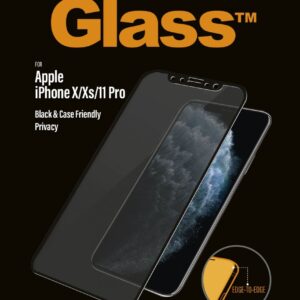 Back panel cover PanzerGlass  P2664 Apple, iPhone X/Xs/11 Pro, Tempered glass, Black, Case friendly with Privacy filter 