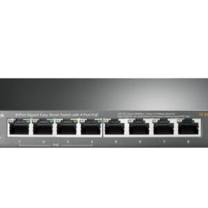 Server - Other Accessories TP-Link  Smart Switch TL-SG108PE Web Managed, Desktop, 1 Gbps (RJ-45) ports quantity 4, PoE+ ports quantity 4, Power supply type External 