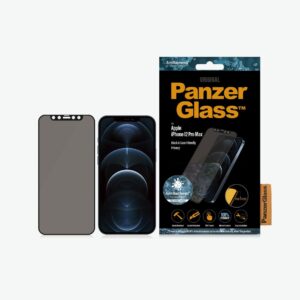 Tagakaaned PanzerGlass  Apple, iPhone 12 Pro Max, Glass, Black, Privacy glass, Antimicrobial 