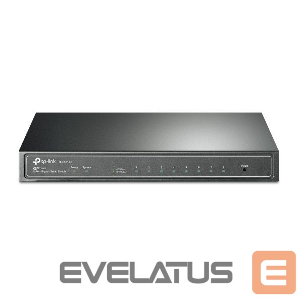Server - Other Accessories TP-Link JetStream 8-Port Gigabit Smart Switch TL-SG2008P Web Managed, Desktop, Power supply type External