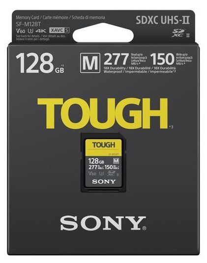 Memory cards Sony Tough Memory Card UHS-II 128 GB, micro SDXC, Flash memory class 10