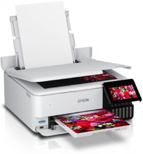 Spausdintuvai EPSON  Wireless Photo Printer EcoTank L8160 Colour, Inkjet, A4, Wi-Fi, Grey 