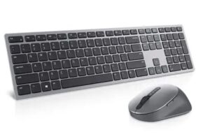 Kompiuterio klaviatūra Dell  Premier Multi-Device Keyboard and Mouse  KM7321W  Wireless, Batteries included, RU, Titan grey 