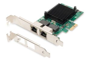 Kabelis Digitus  Gigabit Ethernet PCI Express Card, 2-port 32-bit, low profile bracket, Intel chipset DN-10132 
