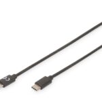 Кабель Digitus  USB Type-C Connection Cable AK-300138-018-S USB Male 2.0 (Type C), USB Male 2.0 (Type C), Black, 1.8 m 