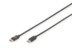 Kabelis Digitus  USB Type-C Connection Cable AK-300138-018-S USB Male 2.0 (Type C), USB Male 2.0 (Type C), Black, 1.8 m 