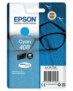 Eksploatacinės medžiagos spausdintuvams EPSON  DURABrite Ultra 408L Ink cartrige, Cyan 