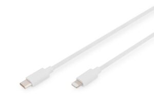 Kabelis Digitus  Lightning to USB-C data/charging cable DB-600109-020-W USB-C to Lightning, USB C, Apple Lightning 8-pin, 2 m 
