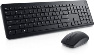 Computer keyboard Dell  Keyboard and Mouse KM3322W Keyboard and Mouse Set, Wireless, Batteries included, LT, Black 