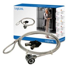 Headphone with microphone Logilink  Notebook Security Lock 1.5 m 
