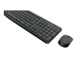 Computer keyboard Logitech  MK235 Keyboard and Mouse Set, Wireless, Mouse included, Batteries included, US, Black, 475 g 