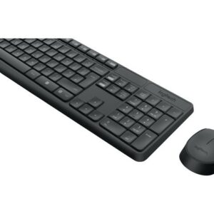 Computer keyboard Logitech  MK235 Keyboard and Mouse Set, Wireless, Mouse included, Batteries included, US, Black, 475 g 