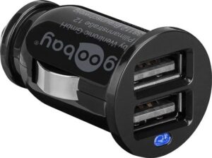 Adaptrid Goobay  Twin USB Car Charger (2x USB) OEM Goodbay Dual USB car charger 2,1A 5 V 