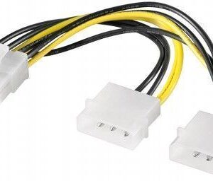 Kaabel Goobay  93241 Power cable/adapter for PC graphics cards; PCI-E to PCI Express 8-pin, 0.15 m 