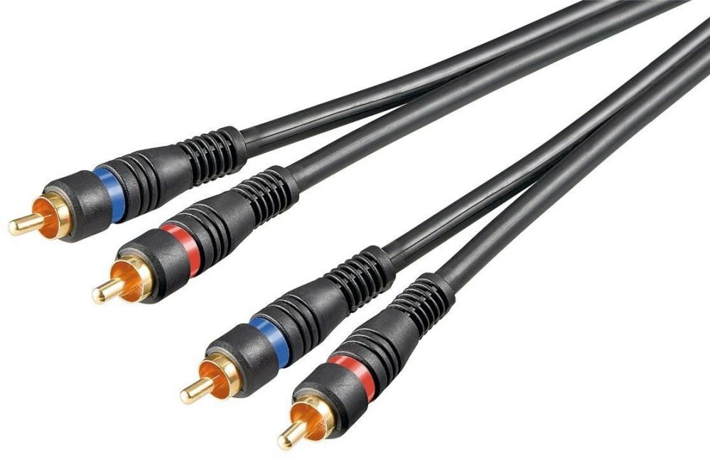 Kaabel Goobay 50032 Stereo RCA cable 2x RCA, double shielded, 1.5 m