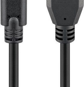 Cable Goobay  71221 USB-C to USB A 3.0 cable, black, 2m 