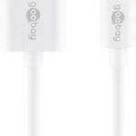 Cable Goobay  Lightning USB charging and sync cable 54600  White,  USB 2.0 male (type A), Apple Lightnin male (8-pin) 