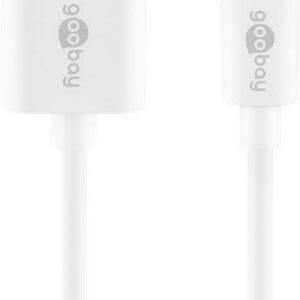Kaabel Goobay  Lightning USB charging and sync cable 54600  White,  USB 2.0 male (type A), Apple Lightnin male (8-pin) 