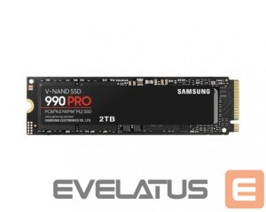 Жесткий диск SSD Samsung  990 PRO 2000 GB, SSD form factor M.2 2280, SSD interface PCIe Gen4x4, Write speed 6900 MB/s, Read speed 7450 MB/s 