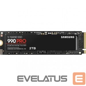 Жесткий диск SSD Samsung  990 PRO 2000 GB, SSD form factor M.2 2280, SSD interface PCIe Gen4x4, Write speed 6900 MB/s, Read speed 7450 MB/s 