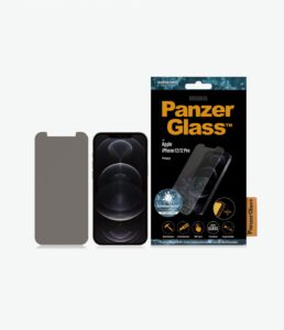 Tagakaaned PanzerGlass  Privacy glass, Apple, For iPhone 12/12 Pro, Tempered Glass, Black, Clear Screen Protector 