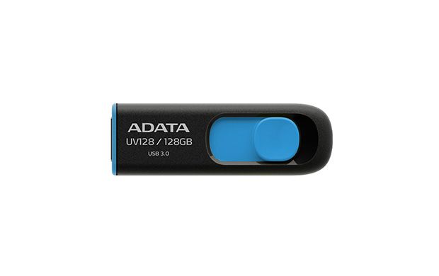 Flash drive ADATA UV128 128 GB, USB 3.0, Black/Blue