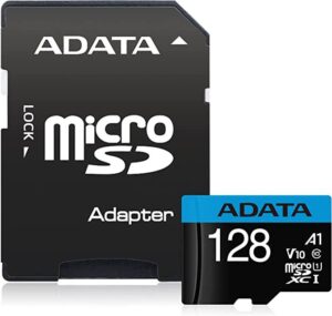 Atminties kortelės ADATA  microSDXC/SDHC UHS-I Memory Card Premier  128 GB, microSDHC/SDXC, Flash memory class 10