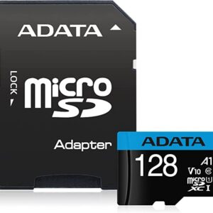 Memory cards ADATA  microSDXC/SDHC UHS-I Memory Card Premier  128 GB, microSDHC/SDXC, Flash memory class 10