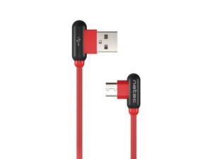 Cable Natec  Prati, Angled USB Type C to Type A Cable 1m, Red 
