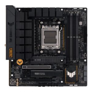 Motherboard for Intel processors Asus  TUF GAMING B650M-PLUS WIFI Processor family AMD, Processor socket AM5, DDR5 DIMM, Memory slots 4, Supported hard disk drive interfaces 	SATA, M.2, Number of SATA connectors 4, Chipset AMD B650,  micro-ATX 