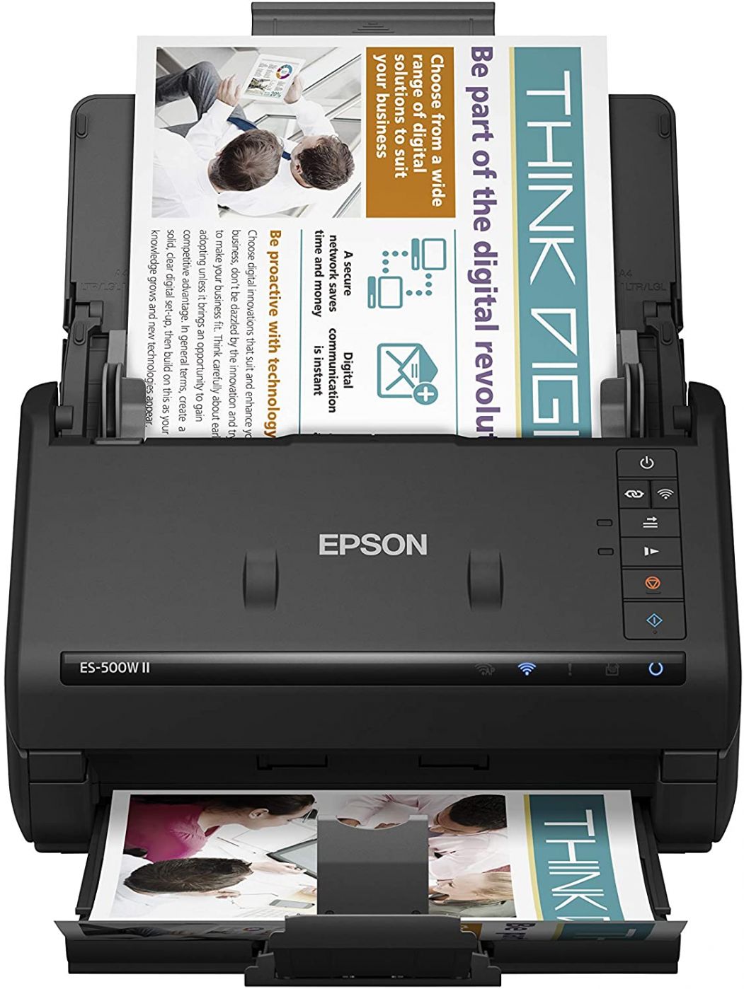 Spausdintuvai EPSON WorkForce ES-500WII Colour, Document Scanner