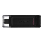 Mälupulk Kingston  USB Flash Drive DataTraveler 70 256 GB, USB 3.2 Gen 1 Type-C, Black 