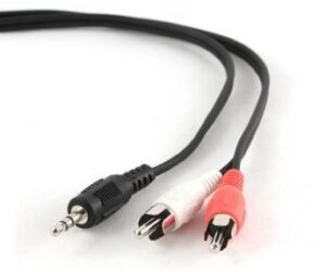 Kabelis Cablexpert  2.5m, 3.5mm/2xRCA, M/M 2.5 ", Black, Red, White 