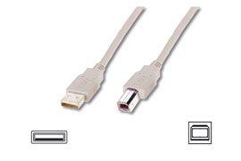 Cable Logilink  USB 2.0 connection cable USB  A male, USB B male, 5 m, Grey