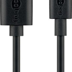 Cable Goobay  59122 USB 2.0 cable (USB-C  to USB A), black 