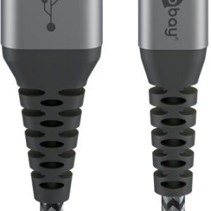 Cable Goobay  Lightning to USB-A Textile Cable with Metal Plugs 