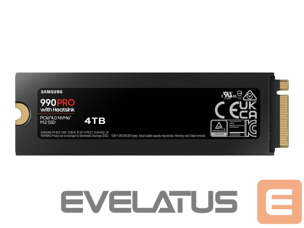 Kõvaketas SSD Samsung 990 PRO with Heatsink PCIe 4.0 NVMe M.2 4TB