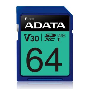 Memory cards ADATA  Premier Pro UHS-I SDXC 64 GB Flash memory class 10
