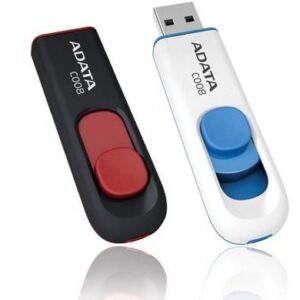 Flash drive ADATA  MEMORY DRIVE FLASH USB2 32GB/BLACK/RED AC008-32G-RKD A-DATA 