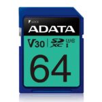 Kitas kompiuterio priedas ADATA  MEMORY SDXC 64GB V30/ASDX64GUI3V30S-R 