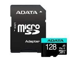Kitas kompiuterio priedas ADATA  MEMORY MICRO SDXC 128GB W/AD./AUSDX128GUI3V30SA2-RA1 