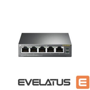 Commutator TP-Link  Switch||Desktop/pedestal|5x10Base-T / 100Base-TX / 1000Base-T|PoE ports 4|TL-SG1005P 