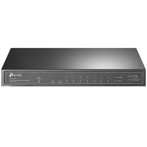 Võrgulülitid TP-Link Switch||TL-SG1210P|Desktop/pedestal|9x10Base-T / 100Base-TX / 1000Base-T|1xSFP|PoE+ ports 8|TL-SG1210P