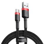 Кабель Baseus  CABLE USB TO USB-C 1M/RED/BLACK CATKLF-B91 