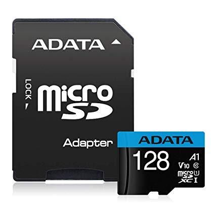 Other Computer Accessory ADATA MEMORY MICRO SDXC 128GB W/AD./AUSDX128GUICL10A1-RA1